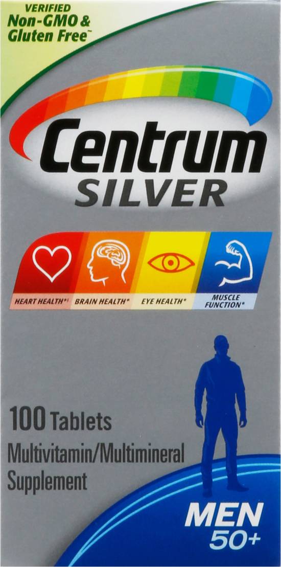 Centrum Silver Multivitamin & Multimineral Supplement Tablets (100 ct)