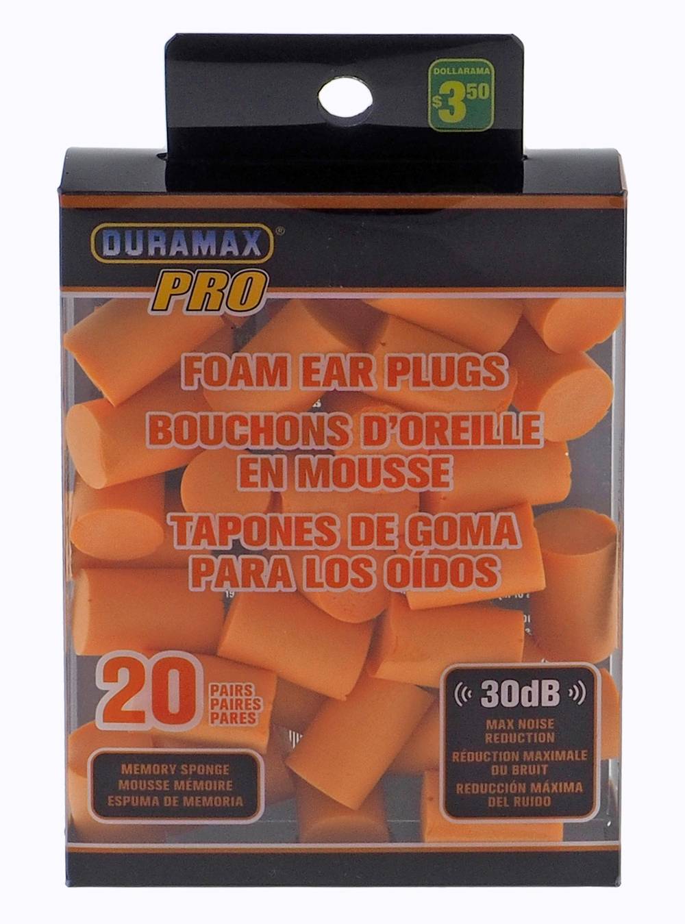 Duramax Pro Foam Ear Plugs (20 ct)