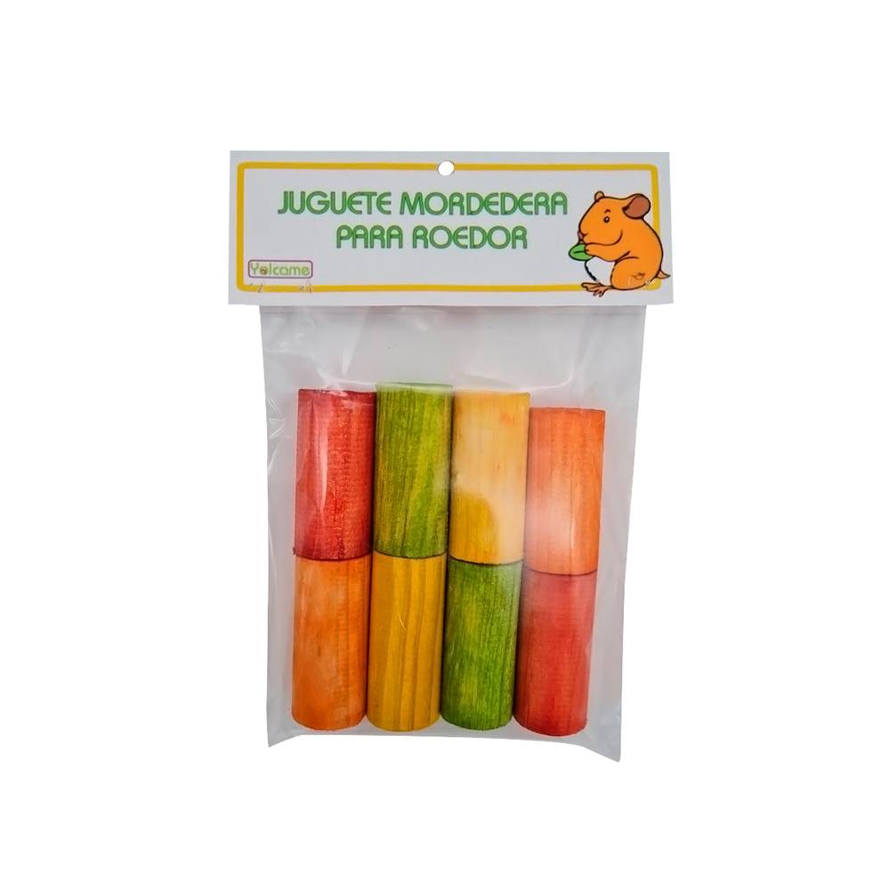 Yolcame masticable cilindros para roedores (bolsa 8 piezas)