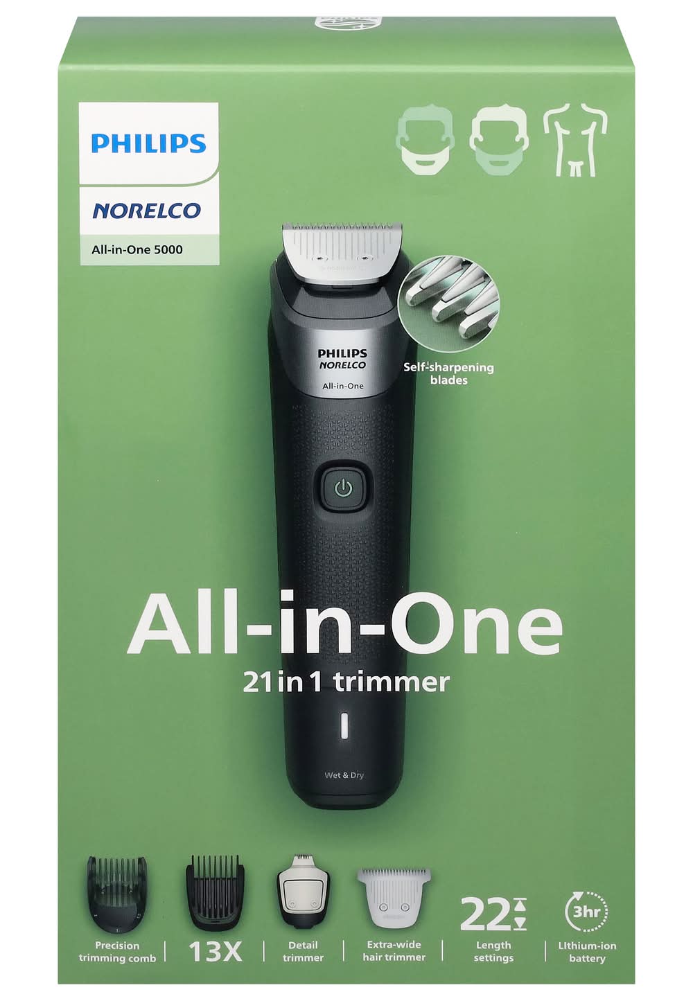 Philips Norelco Multigroom All-In-One Trimmer Hair Clipper 5000 Series