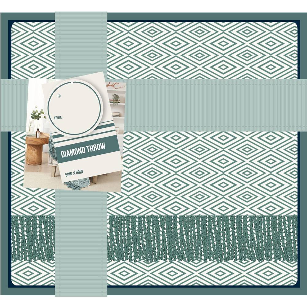 Diamond Green Throw