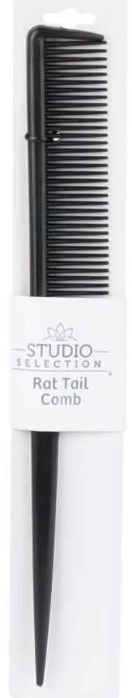 Studio Selection Rat Tail Comb, Black