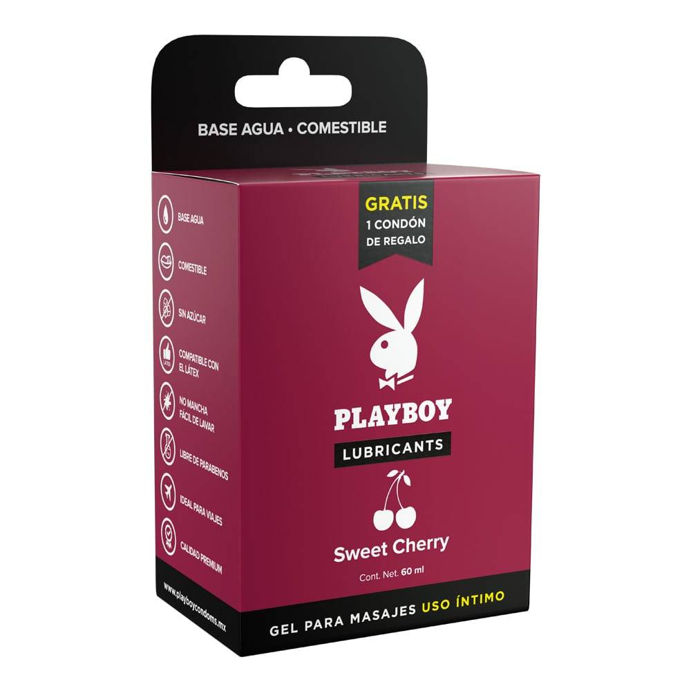Playboy lubricante gel para masajes sweet cherry (60 ml)