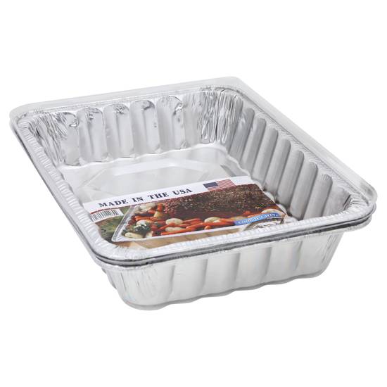 Handi-Foil Cook-N-Carry Medium Rack Roaster Pan & Lid