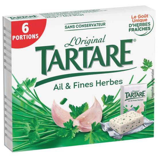 Tartare Fromage ail et fines herbes 6 portions 96g