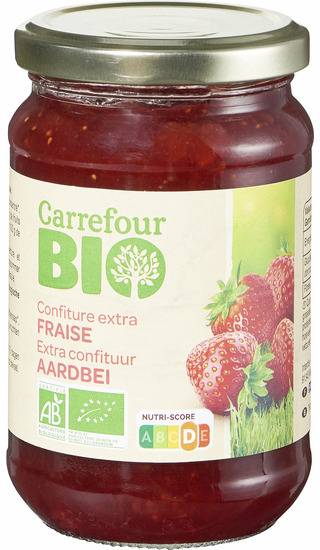 FID - Confiture bio fraises CARREFOUR BIO - le pot de 360g