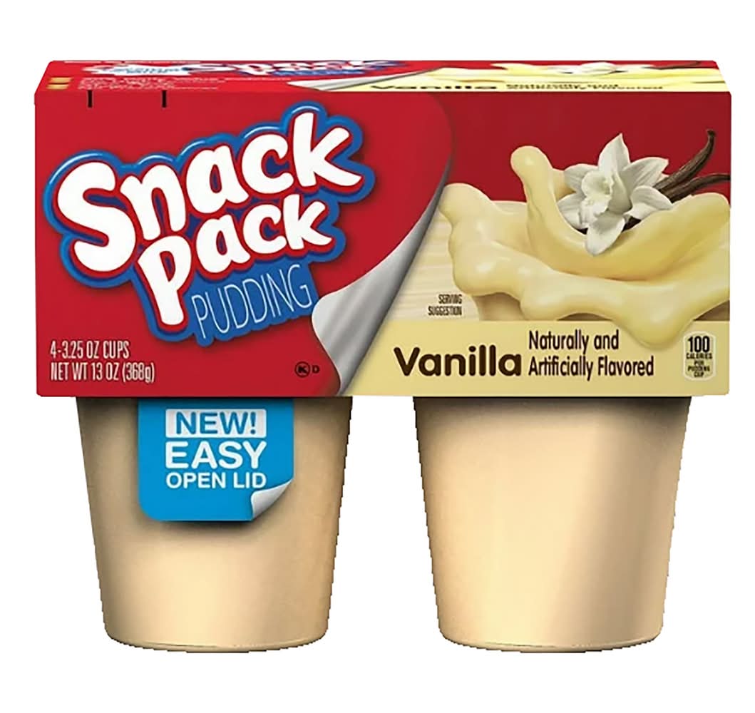 Snack Pack Pudding, Vanilla (4 x 99 g)