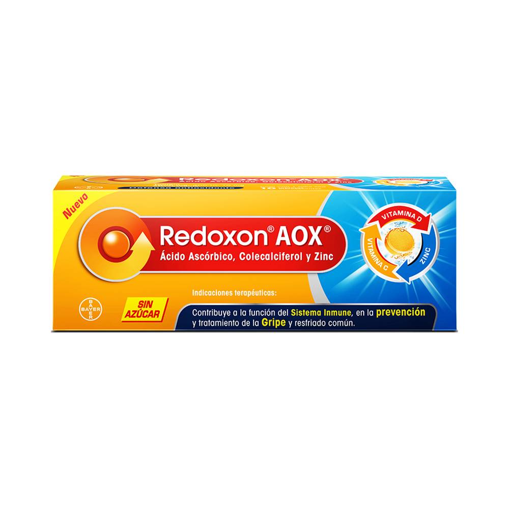 Bayer redoxon aox tabletas sin azúcar (naranja) (10 un)