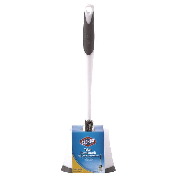 Clorox Toilet Bowl Brush With Corner Caddy