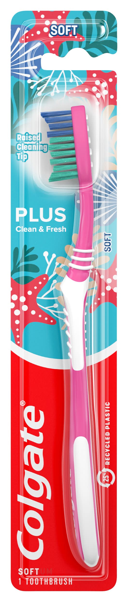 Colgate Plus Clean & Fresh Soft Toothbrush (0.8 oz)