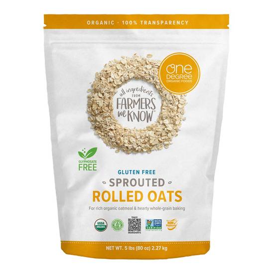 One Degree Organic Sprouted Rolled Oats (5 lbs)