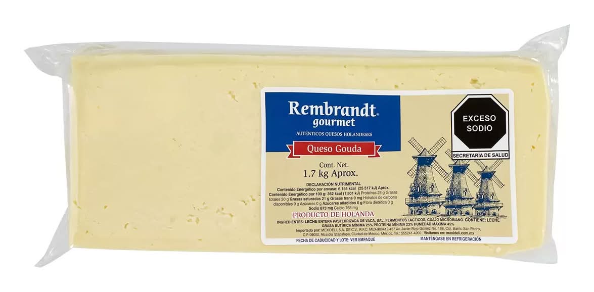 Rembrandt · Queso gouda holandés