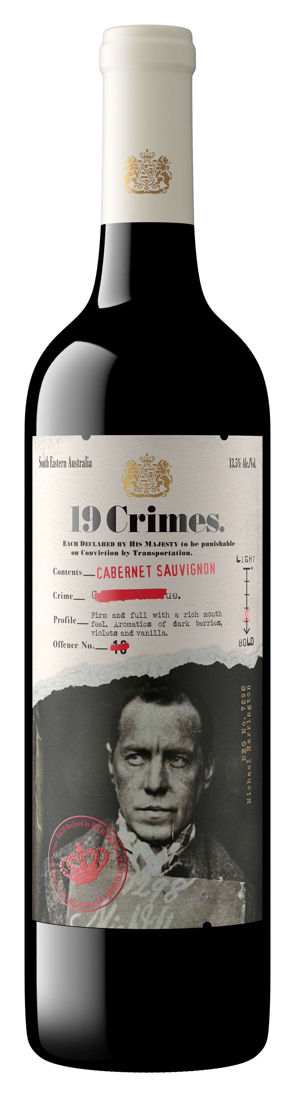 19 Crimes Cabernet Sauvignon Red Wine (750 ml)