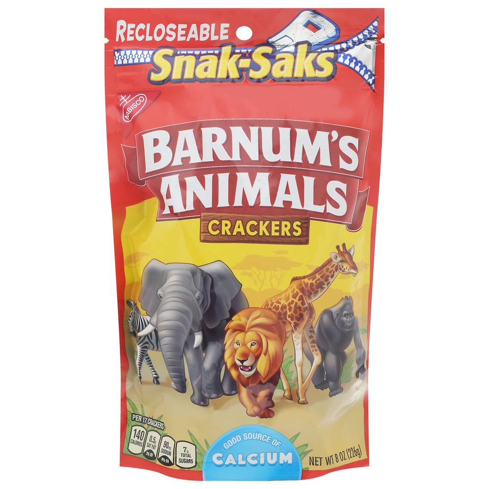 Barnum's Animals Recloseable Snak-Saks Crackers (8 oz)