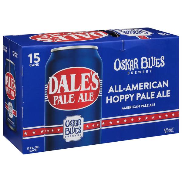 Oskar Blues Brewery, Dale's Pale Ale, All American Hoppy Pale Ale 15Pk
