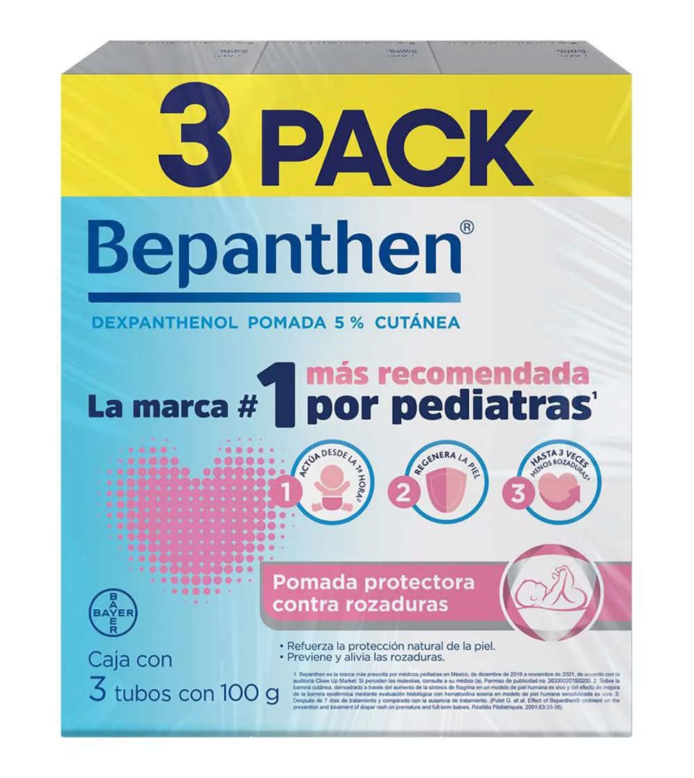 Bepanthen · Dexpanthenol pomada 5% (3 x 100 g)