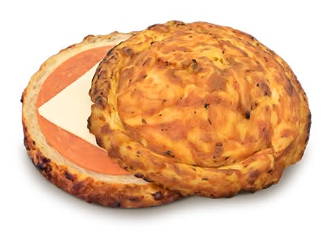 Pizza Bun with Pepperoni & Cheese