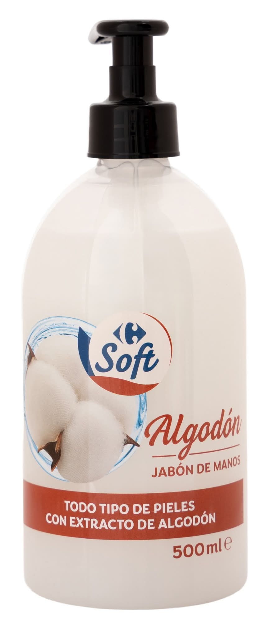 Jabón de manos · Carrefour Soft - Algodón (500 ml)