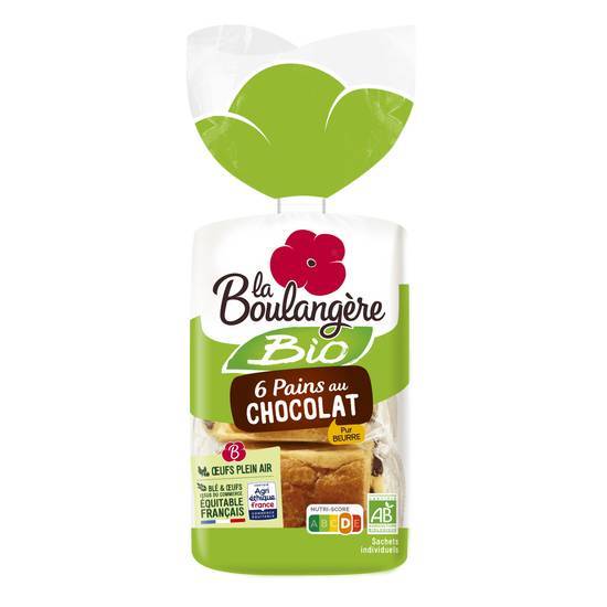 Pains au chocolat bio - la boulangère bio - 270g