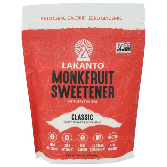 Lakanto Classic Monkfruit Sweetener (16 oz)