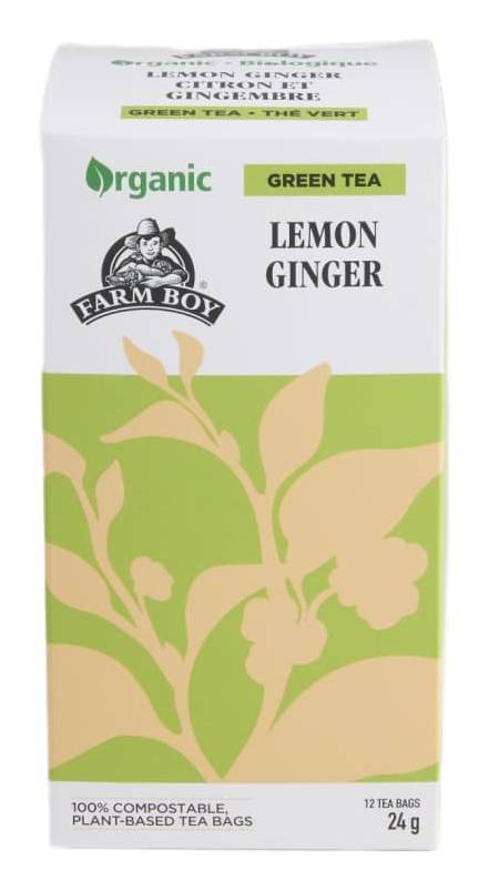 Farm Boy™ Organic Lemon Ginger Green Tea (12 ct)