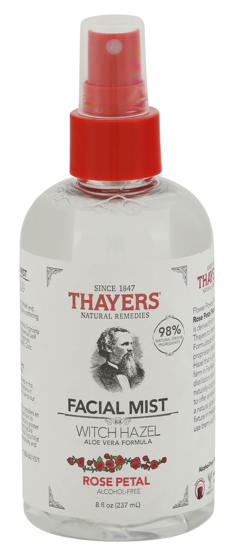 Thayers Rose Petal Witch Hazel Aloe Vera Formula Facial Mist (8 fl oz)