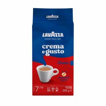 Café molido natural Crema e Gusto Lavazza 250 g.