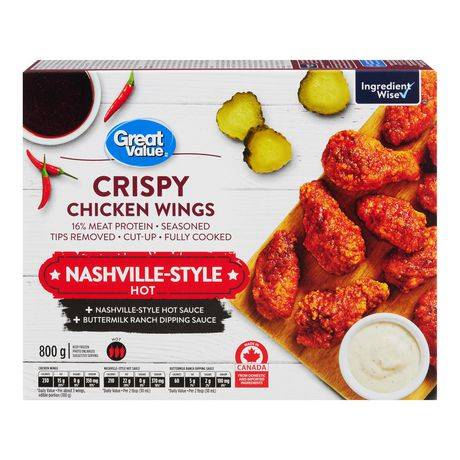 Great Value Nashville-Style Hot Chicken Wings (800 g)