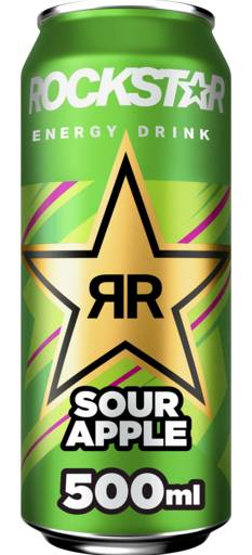 Rockstar Sour Apple Zero 500mL