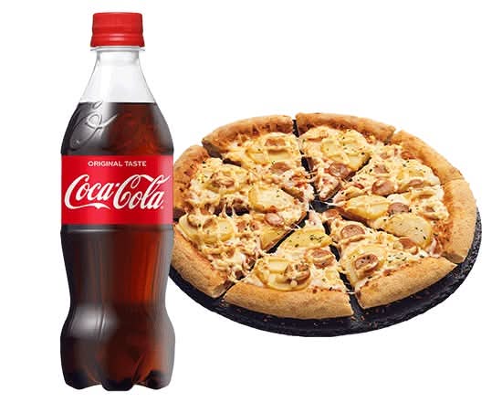 ピザ1枚+コーラセット 1Pizza + 1Coke