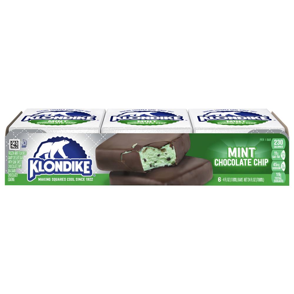 Klondike Mint Chocolate Chip Ice Cream Bars (6 ct)