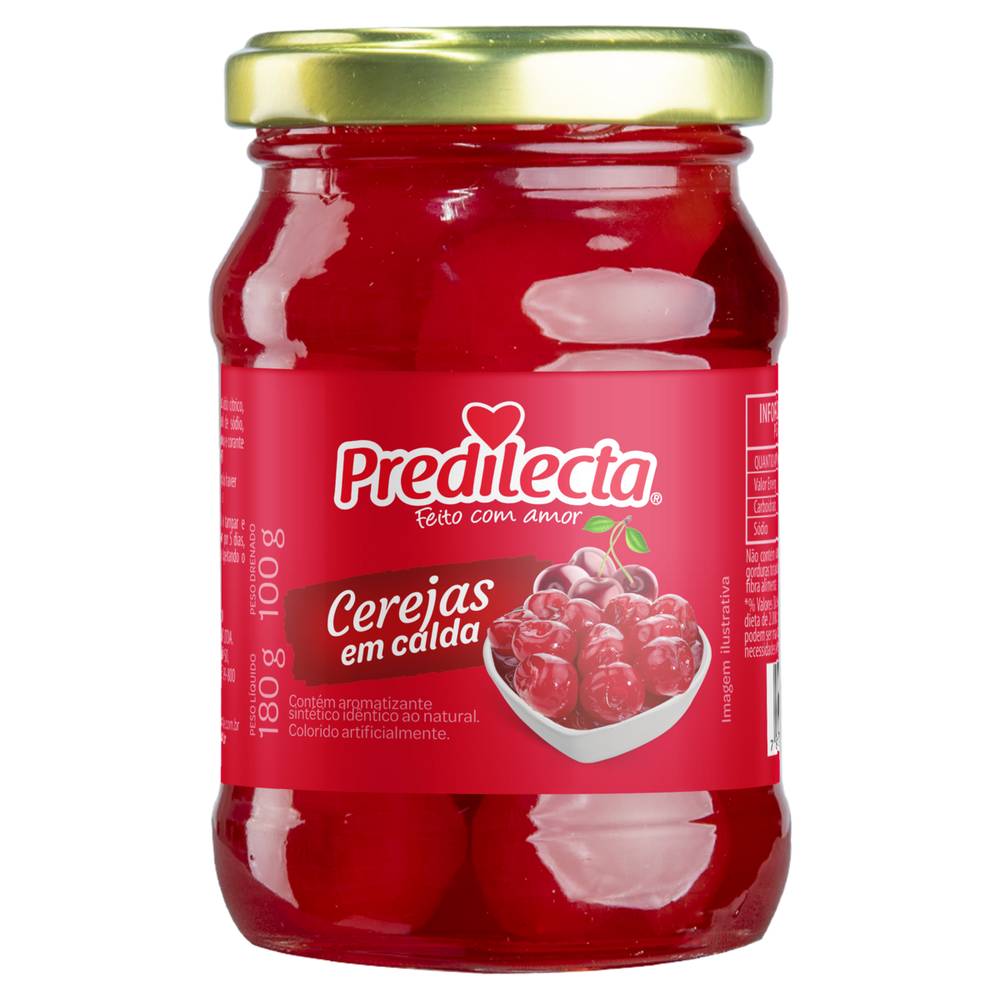 Predilecta cerejas em calda (100g)