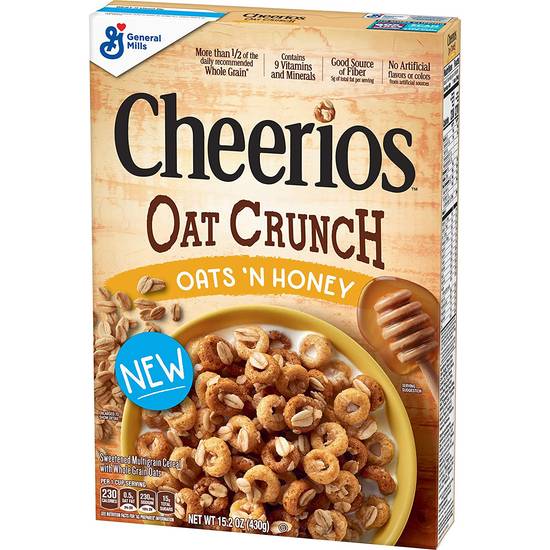 Cheerios Oat Crunch Oats & Honey Breakfast Cereal