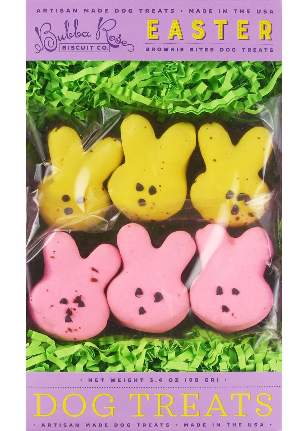 Bubba Rose Biscuit Co. Easter Brownie Bites Dog Treats, 6 Ct