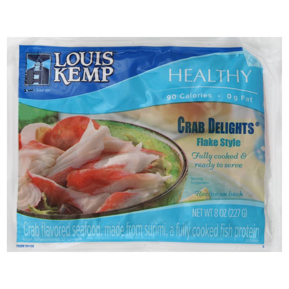 CRAB DELIGHTS Flake Imitation Crab (8 oz)