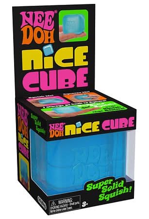 Schylling 3Y+ Nee Doh Nice Cube Toy, Blue