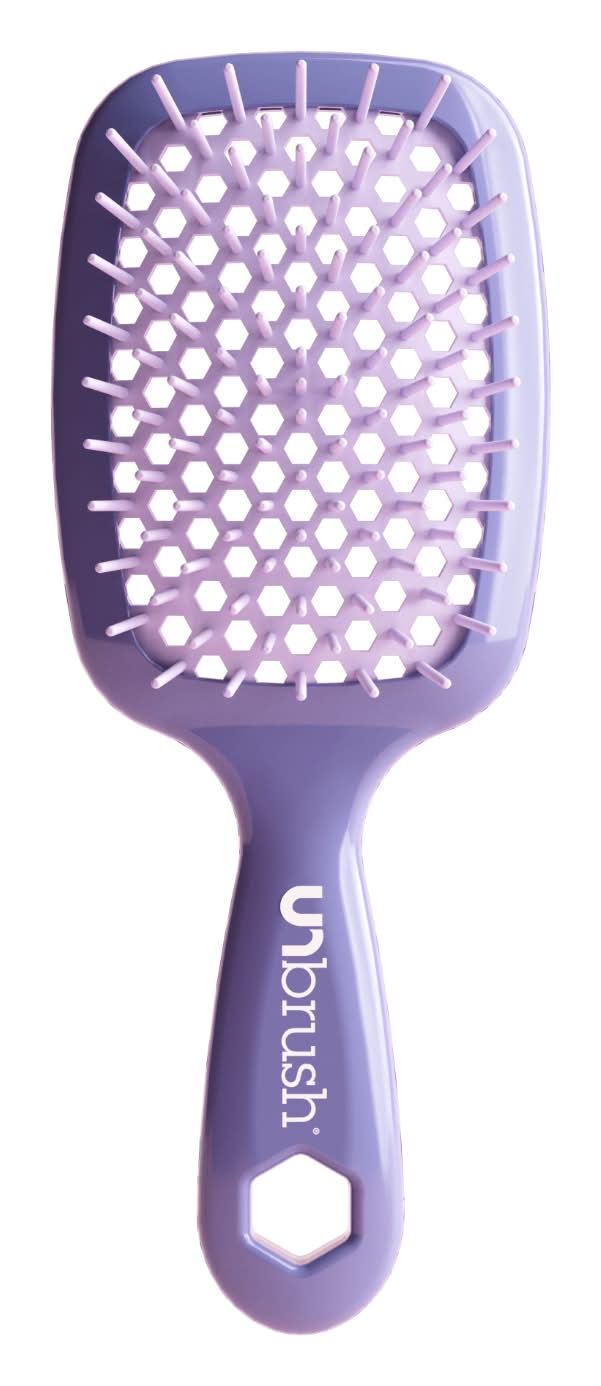 UNbrush Detangler Hair Brush, Lavender - Dark Purple