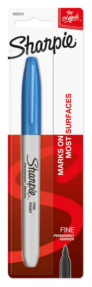 Sharpie Permanent Marker Fine Point Assorted Colors 1 Count