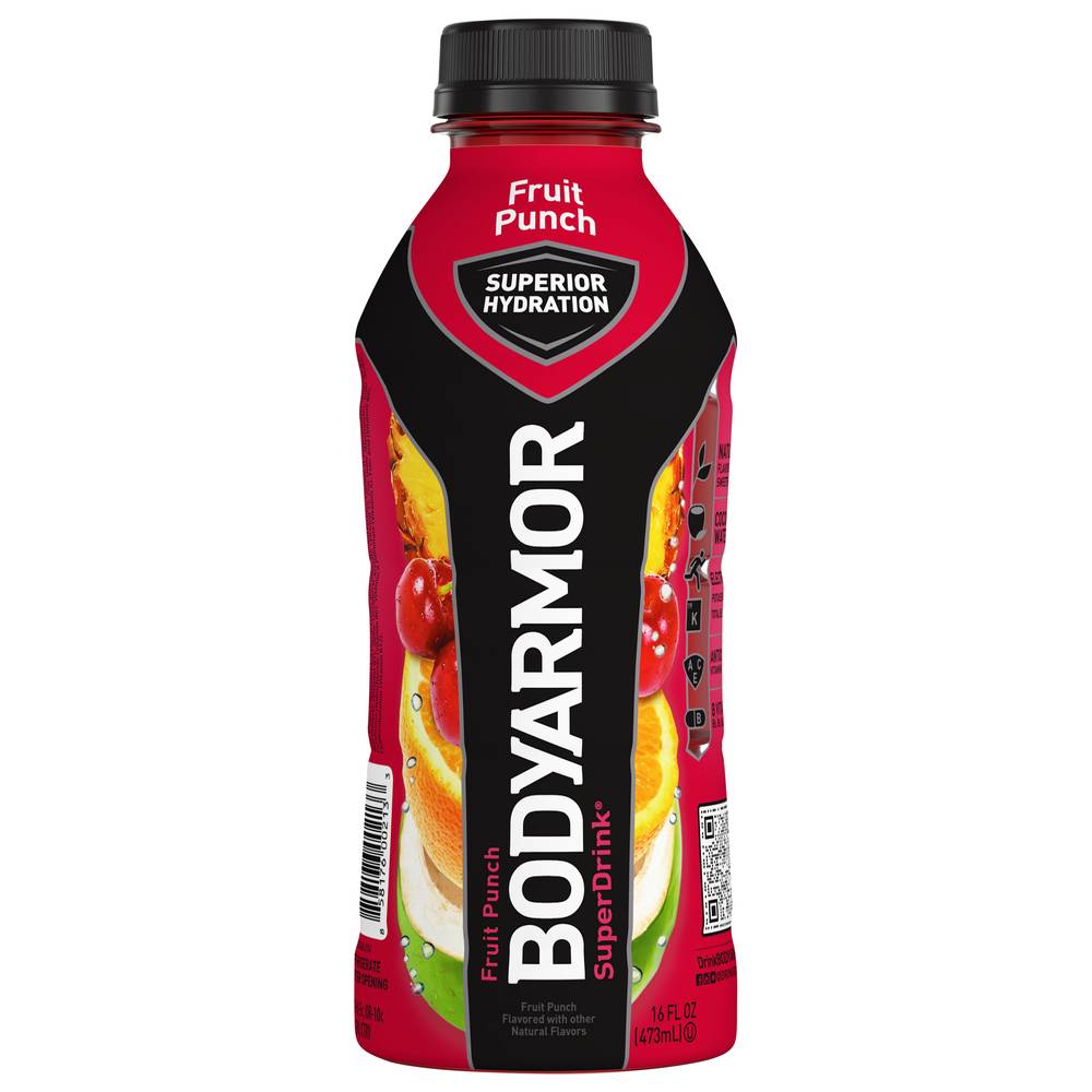 BODYARMOR Gluten Free Super Drink, Fruit Punch (16 fl oz)