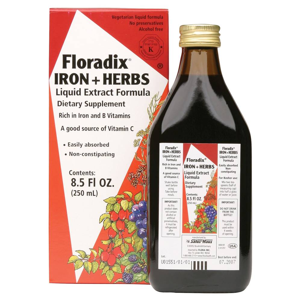 Floradix Iron + Herbs Liquid Extract Formula