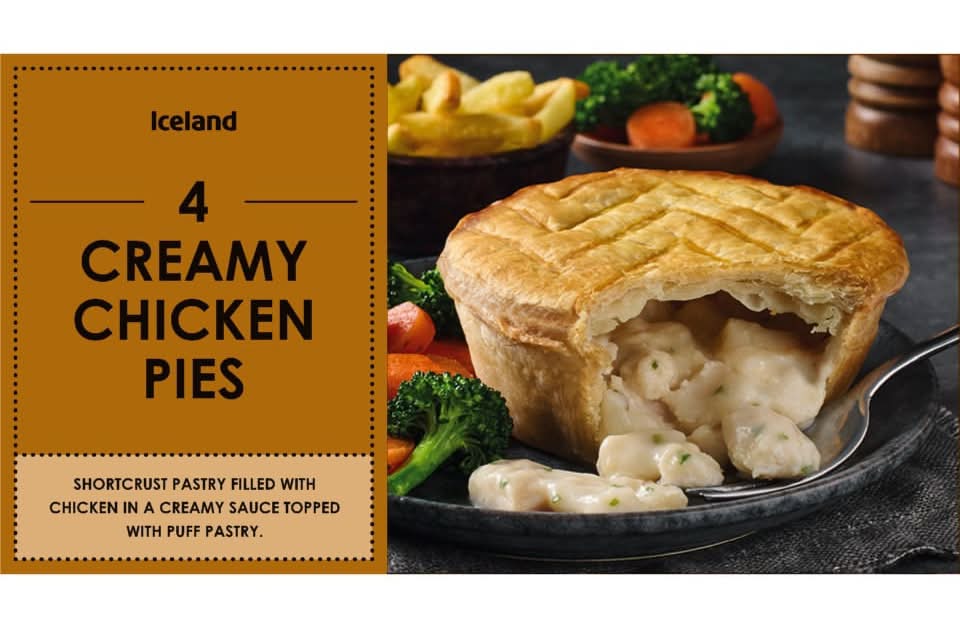 Iceland Creamy Chicken Pies (4 pack)