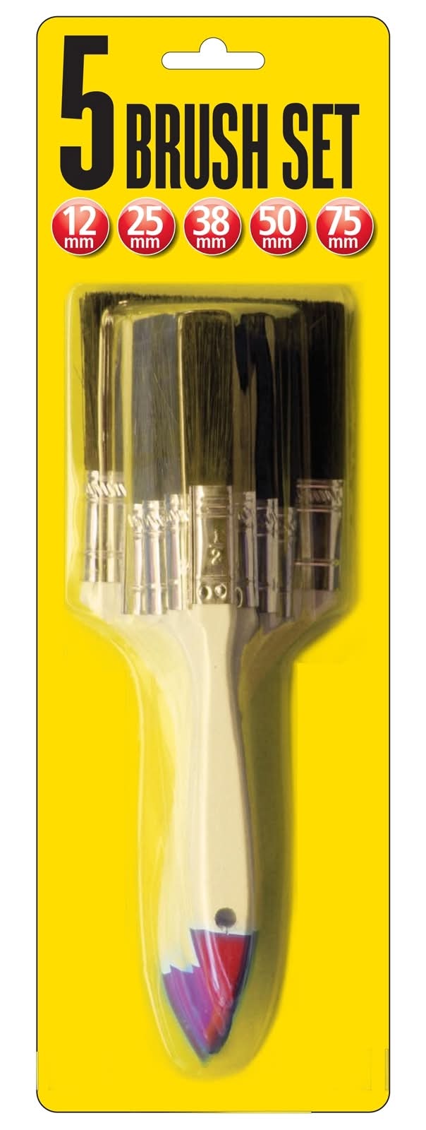 UNi-PRO 5 Piece Paint Brush Set