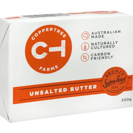 CopperTree Farms Unsalted Butter (200g)
