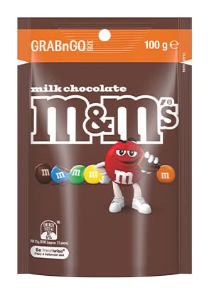 M&M Grab&Go Milk Chocolate 100G