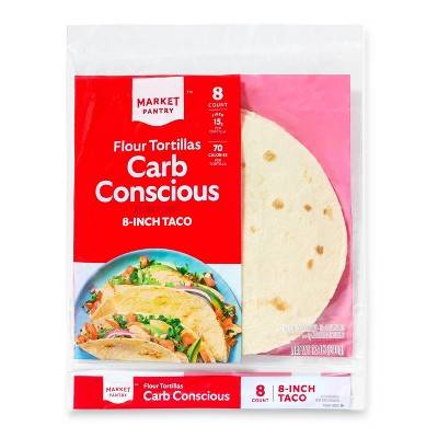 Market Pantry Carb Conscious Flour Tortilla (0.6 oz, 8 ct)