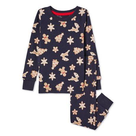 George Toddler Boys' Rib Pajama 2-Piece Set (Color: Navy, Size: 4T)