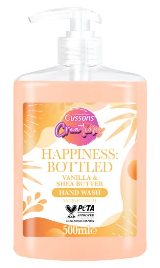 Cussons Creations Happiness: Bottled Vanilla & Shea Butter Hand Wash (500ml)