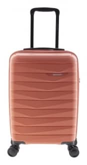 Maleta Mediana Trolley Rígida 67x43x26 cm, 4 Ruedas, Candado TSA, John Travel Splash, Capacidad 69 L, Naranja
