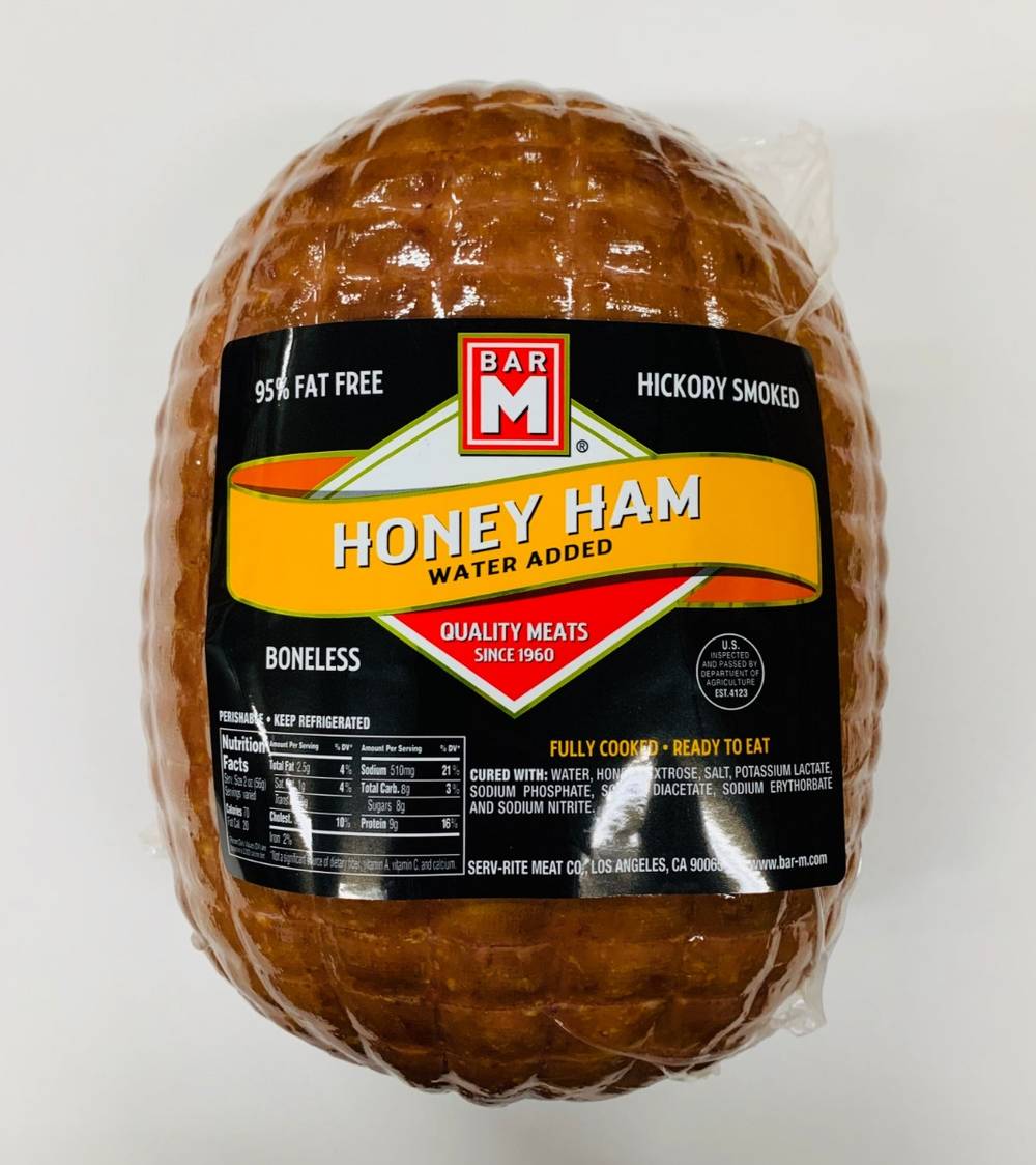 Bar M Honey Ham Water Added (1 Unit per Case)