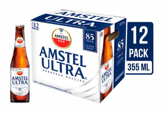 Amstel · Cerveza ultra (12 x 355 ml)